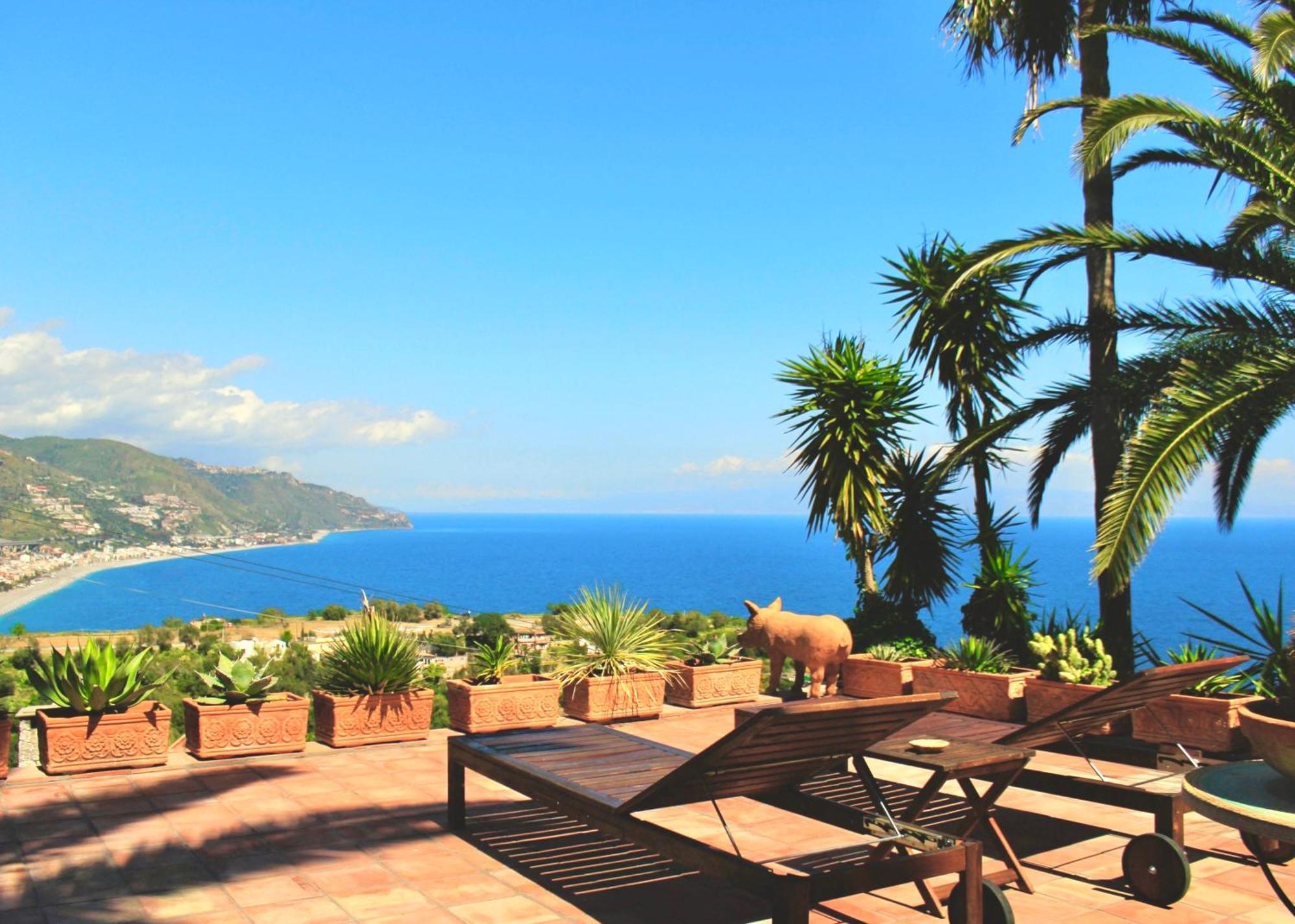 Villa Lou Taormina Private Villa With Panoramic Sea View Pool 외부 사진
