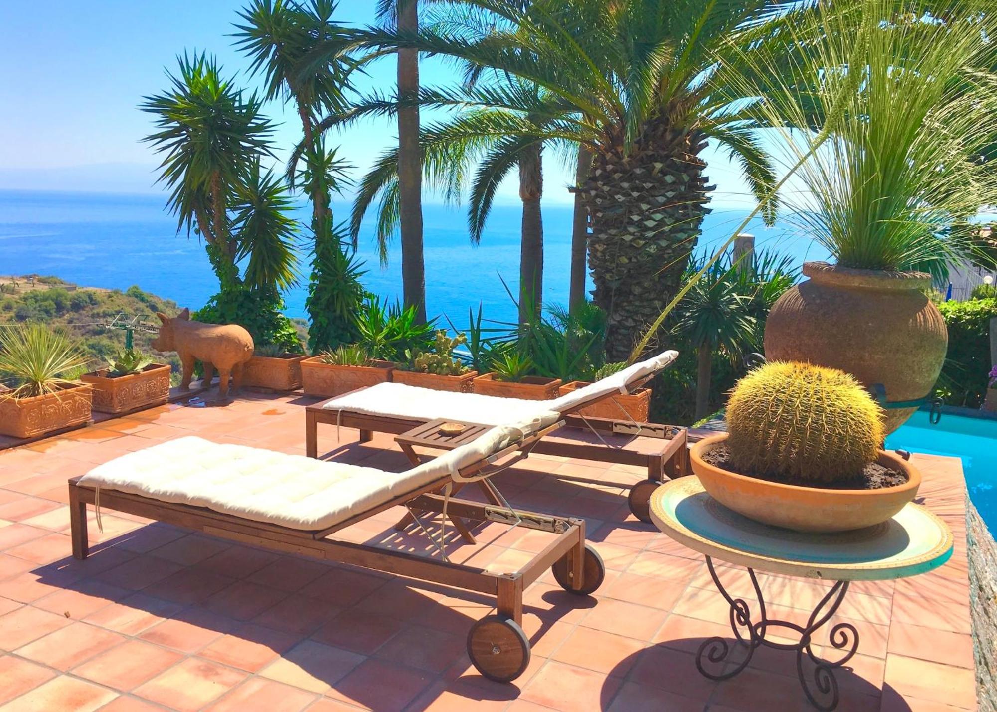 Villa Lou Taormina Private Villa With Panoramic Sea View Pool 외부 사진