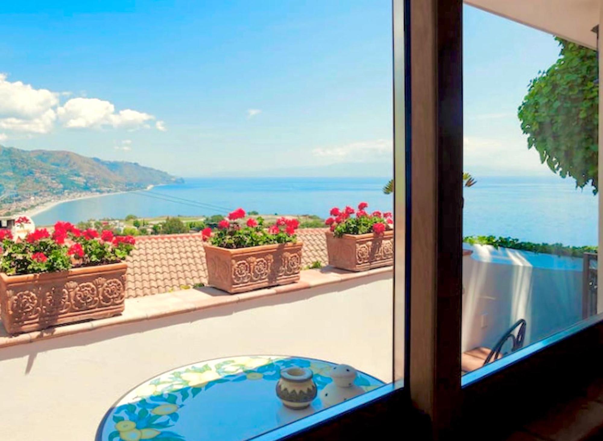 Villa Lou Taormina Private Villa With Panoramic Sea View Pool 외부 사진
